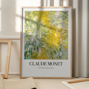 Tablou înramat „The Path Through The Irises” de Claude Monet