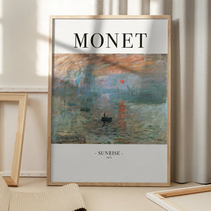 Tablou înramat „Sunrise 1872” de Claude Monet