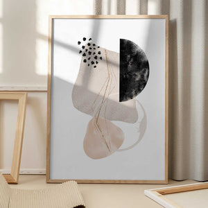 Tablou înramat „Simple-Beige-3” de Sally Ann Moss
