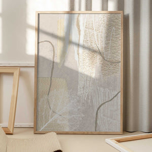 Tablou înramat „Calm Ivory-1” de Sally Ann Moss