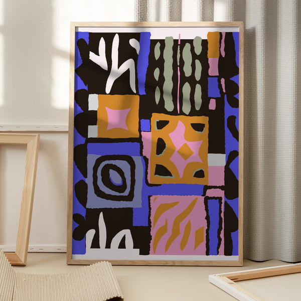 Tablou înramat „Colorful Geometry” de Treechild