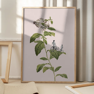 Tablou înramat „Botanical cycling” de Frida Floral Studio