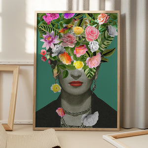 Tablou înramat „Floral Frida” de Frida Floral Studio
