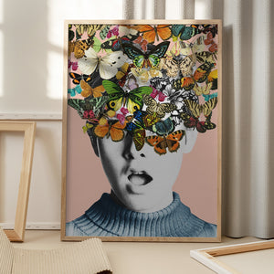 Tablou înramat „Twiggy surprise” de Frida Floral Studio