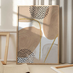 Tablou înramat „Jealous Beige-4” de Sally Ann Moss