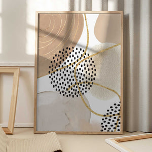 Tablou înramat „Jealous Beige-3” de Sally Ann Moss