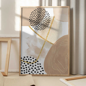 Tablou înramat „Jealous Beige-1” de Sally Ann Moss