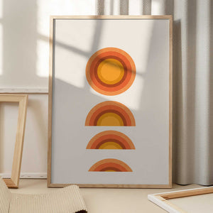 Tablou înramat „Sunset Echoes” de THE MIUUS STUDIO