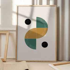 Tablou înramat „Geometric Harmony” de THE MIUUS STUDIO