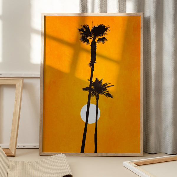 Tablou înramat „Sunshine Paradise” de Kubistika