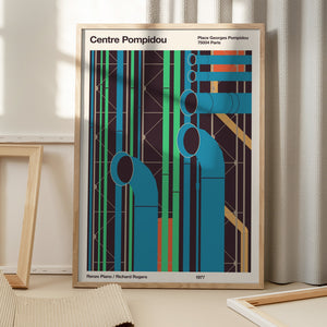 Tablou înramat „Pompidou” de Florent Bodart