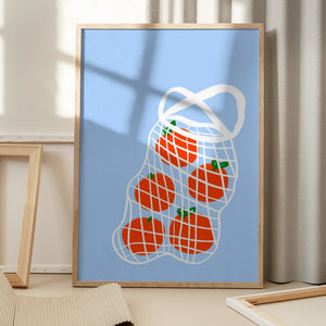 Tablou înramat „Tomatoes in Mesh” de Athene Fritsch