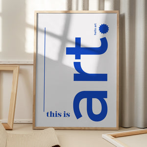 Tablou înramat „Hello Bold Typography” de Athene Fritsch