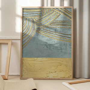 Tablou înramat „Ancient Golden Sun” de Alyson Storms