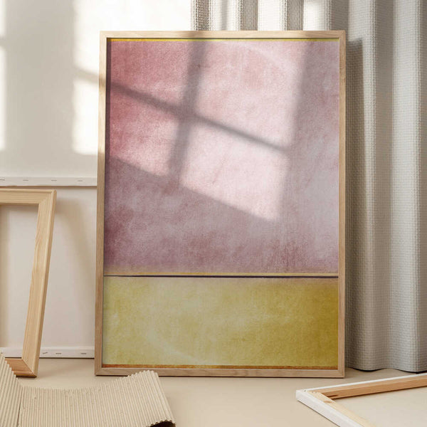 Tablou înramat „Pink and Yellow 3” de Alyson Storms