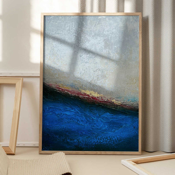 Tablou înramat „Slate Wave” de Alyson Storms