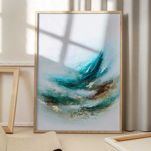 Tablou înramat „Waves Into the Trees” de Alyson Storms