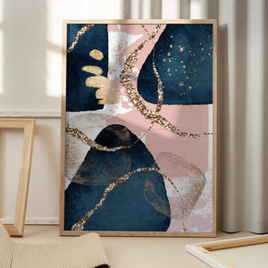 Tablou înramat „Fabulously Navy -1” de Sally Ann Moss