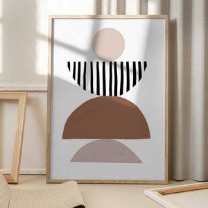 Tablou înramat „Geometric Abstract Art” de Melloi Art Prints
