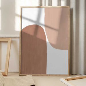 Tablou înramat „Earth Tone Painting” de Melloi Art Prints
