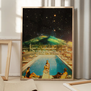 Tablou înramat „Space Pool” de Taudalpoi