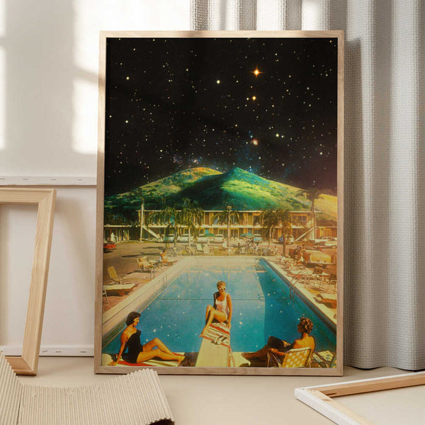 Tablou înramat „Space Pool” de Taudalpoi