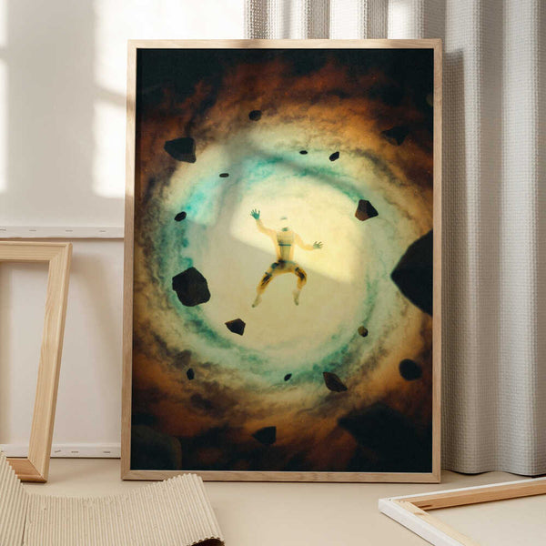 Tablou înramat „Falling Behind” de Taudalpoi