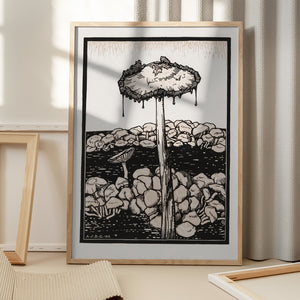 Tablou înramat „Dripping Mushroom 1916” de Julie De Graag