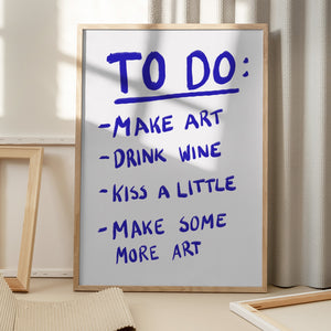 Tablou înramat „Creative To-Do List” de Athene Fritsch