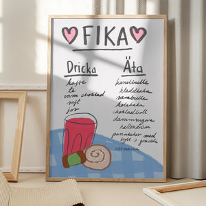 Tablou înramat „Swedish Fika Treats” de Athene Fritsch