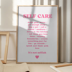 Tablou înramat „Essentials of Caring” de Athene Fritsch