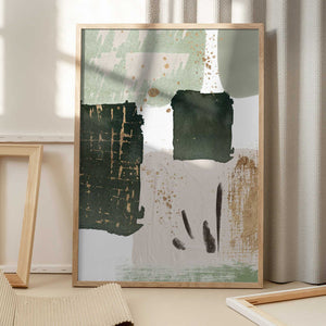Tablou înramat „Green of Curiosity-4” de Sally Ann Moss