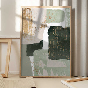 Tablou înramat „Green of Curiosity-3” de Sally Ann Moss