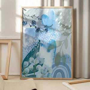 Tablou înramat „Iceberg Blue-2” de Sally Ann Moss