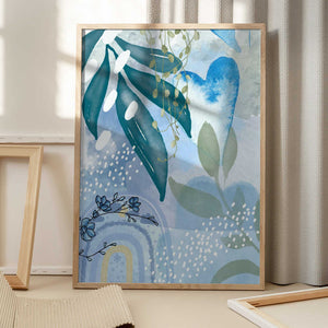 Tablou înramat „Iceberg Blue-1” de Sally Ann Moss
