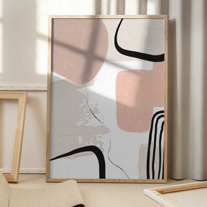 Tablou înramat „Smooth Shape 2” de Sally Ann Moss