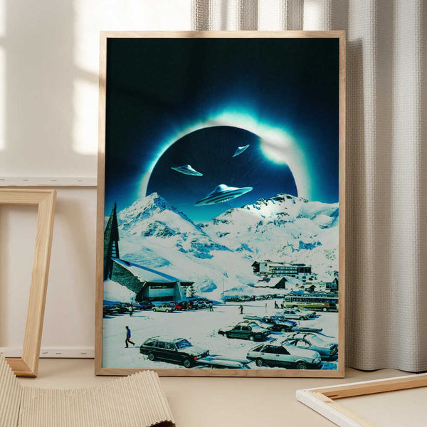 Tablou înramat „Winter Eclipse” de Taudalpoi