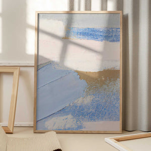 Tablou înramat „Brush Strokes Abstract Painting” de Melloi Art Prints