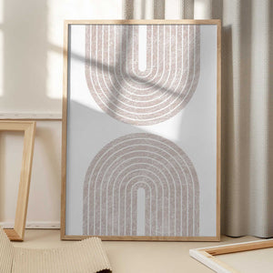 Tablou înramat „Arch Line Art” de Melloi Art Prints