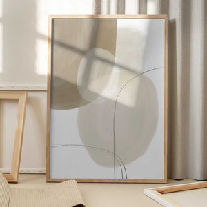 Tablou înramat „Abstract Earth Tones” de Melloi Art Prints