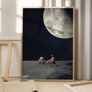 Tablou înramat „I Gave You the Moon for a Smile” de Frank Moth