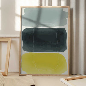 Tablou înramat „Watercolor Shapes Series #3” de jay stanley