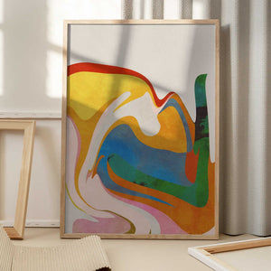 Tablou înramat „Organic Bauhaus Waved” de Ana Rut Bre