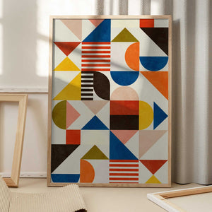 Tablou înramat „Bauhaus Fun” de Ana Rut Bre