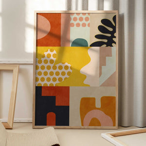 Tablou înramat „Playing Around Shapes 6” de Ana Rut Bre
