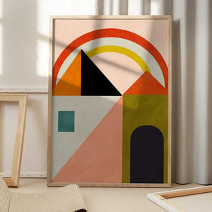 Tablou înramat „Playing Around Shapes” de Ana Rut Bre