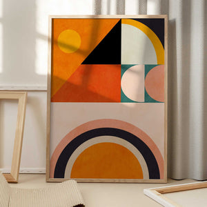 Tablou înramat „Playing Around Shapes 4” de Ana Rut Bre