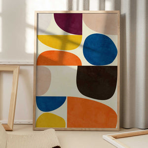 Tablou înramat „Vivid Bauhaus” de Ana Rut Bre