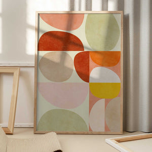 Tablou înramat „Pastel Geometry” de Ana Rut Bre
