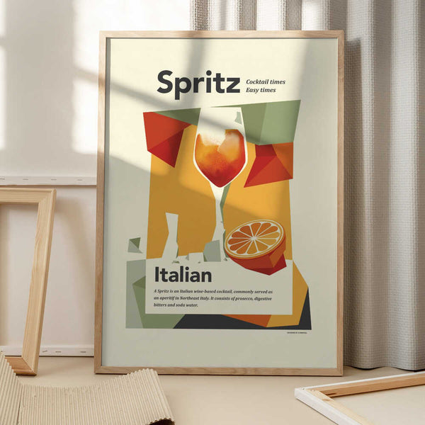 Tablou înramat „Aperol spritz print” de Dion Gem